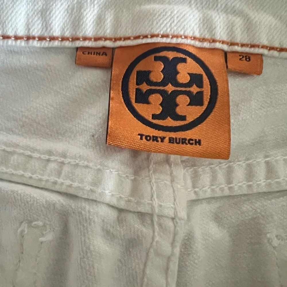 Tory Burch white super skinny Denim Jeans